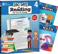 Cover: 180 Days (TM): Reading, Writing and Math for Grade 4: 3-Book Set - Shell Educational Publishing