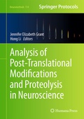 Cover: Analysis of Post-Translational Modifications and Proteolysis in Neuroscience - Humana Press Inc.