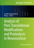 Cover: Analysis of Post-Translational Modifications and Proteolysis in Neuroscience - Humana