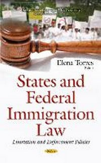 Abbildung von: States & Federal Immigration Law - Nova Science Publishers Inc