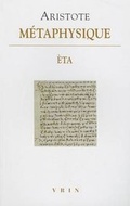 Cover: Aristote, Metaphysique Eta - Librarie Philosophique J. Vrin