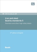 Cover: Iron and steel: Quality standards 5 - DIN Media