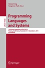 Cover: Programming Languages and Systems - Springer