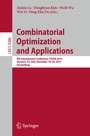 Cover: Combinatorial Optimization and Applications - Springer