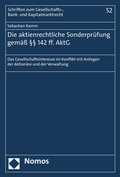 Abbildung von: Die aktienrechtliche Sonderprüfung gemäß §§ 142 ff. AktG - Nomos
