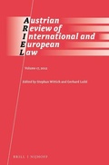 Cover: Austrian Review of International and European Law, Volume 17 (2012) - Martinus Nijhoff