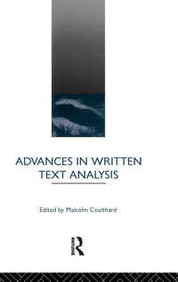 Enlarge image Cover: Advances in Written Text Analysis - Routledge