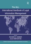 Cover: The IALL International Handbook of Legal Information Management - Routledge