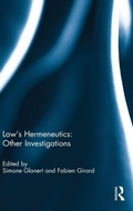 Cover: Law's Hermeneutics - Routledge