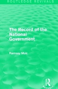 Cover: The Record of the National Government - Routledge