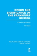 Cover: Origin and Significance of the Frankfurt School (RLE Social Theory) - Routledge