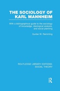 Cover: The Sociology of Karl Mannheim (RLE Social Theory) - Routledge