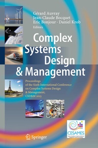 Enlarge image Cover: Complex Systems Design & Management - Springer