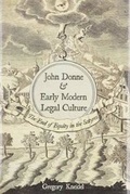Cover: John Donne and Early Modern Legal Culture - Duquesne University Press