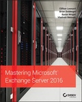 Cover: Mastering Microsoft Exchange Server 2016 - Sybex