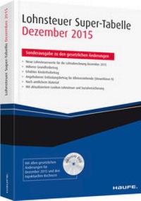 Abbildung von: Lohnsteuer Super-Tabelle 2015 - Haufe-Lexware