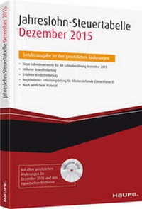 Abbildung von: Jahreslohn-Steuertabelle 2015 - Haufe-Lexware