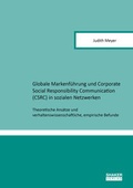 Cover: Globale Markenf&uuml;hrung und Corporate Social Responsibility Communication (CSRC) in sozialen Netzwerken - Shaker