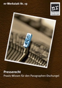 Bild: nr-Werkstatt Nr. 19: Presserecht - Netzwerk Recherche e.V.