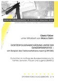 Cover: Gesetzesfolgenabsch&auml;tzung unter der Genderperspektive - am Beispiel des Faktorverfahrens nach &sect; 39F ESTG - Deutsches Forschungsinstitut f&uuml;r &ouml;ffentliche Verwaltung Speyer