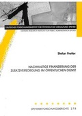 Cover: Nachhaltige Finanzierung der Zusatzversorgung im &ouml;ffentlichen Dienst - Deutsches Forschungsinstitut f&uuml;r &ouml;ffentliche Verwaltung Speyer