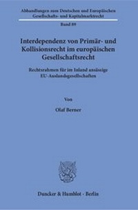 Abbildung von: Interdependenz von Primär- und Kollisionsrecht im europäischen Gesellschaftsrecht - fibre
