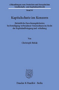 Abbildung von: Kapitalschutz im Konzern - fibre