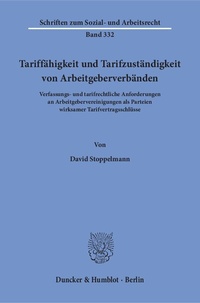 Abbildung von: Tariffähigkeit und Tarifzuständigkeit von Arbeitgeberverbänden - fibre