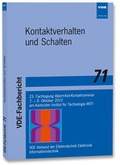 Cover: VDE-Fb. 71: Kontaktverhalten und Schalten - VDE Verlag