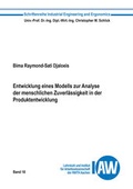 Cover: Entwicklung eines Modells zur Analyse der menschlichen Zuverl&auml;ssigkeit in der Produktentwicklung - Shaker