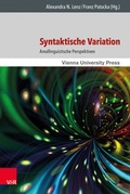 Cover: Syntaktische Variation - V&R unipress