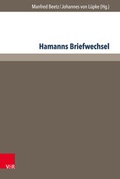 Cover: Hamanns Briefwechsel - V&R unipress