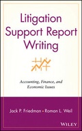 Cover: Litigation Support Report Writing - Wiley
