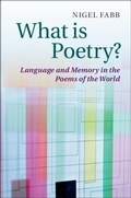 Cover: What is Poetry? - Cambridge University Press