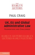 Cover: UK, EU and Global Administrative Law - Cambridge University Press