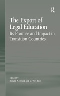 Cover: The Export of Legal Education - Routledge