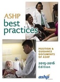 Cover: ASHP Best Practices 2015-2016 - American Society of Health-System Pharmacists