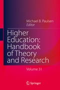 Cover: Higher Education: Handbook of Theory and Research - Springer
