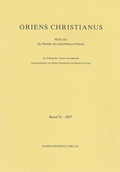 Cover: Oriens Christianus 91 (2007) - Harrassowitz Verlag