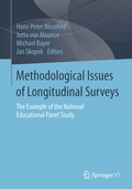 Cover: Methodological Issues of Longitudinal Surveys - Springer VS
