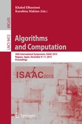 Cover: Algorithms and Computation - Springer