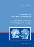 Cover: Decision-Making Under Risk and Ambiguity - Kovac, Dr. Verlag