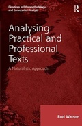 Cover: Analysing Practical and Professional Texts - Routledge