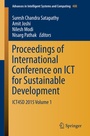 Cover: Proceedings of International Conference on ICT for Sustainable Development - Springer