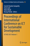 Cover: Proceedings of International Conference on ICT for Sustainable Development - Springer