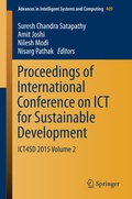 Cover: Proceedings of International Conference on ICT for Sustainable Development - Springer