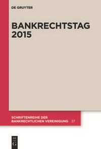 Abbildung von: Bankrechtstag 2015 - De Gruyter