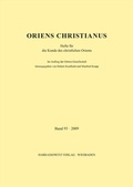 Cover: Oriens Christianus 93 (2009) - Harrassowitz Verlag