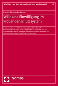 Abbildung von: Wille und Einwilligung im Probandenschutzsystem - Nomos