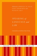 Cover: Speaking of Language and Law - OUP eBook